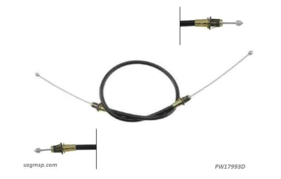 Cable Handbrake: 82F RH Disc Rear